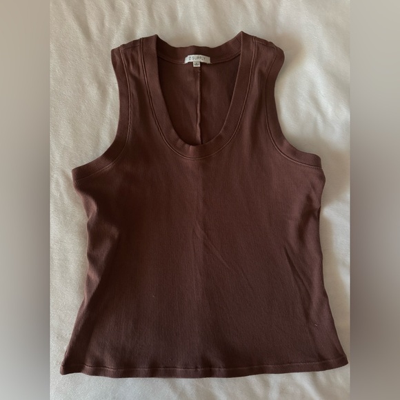 Z Supply Cocoa Ribbed Tank Top - Picture 10 of 10